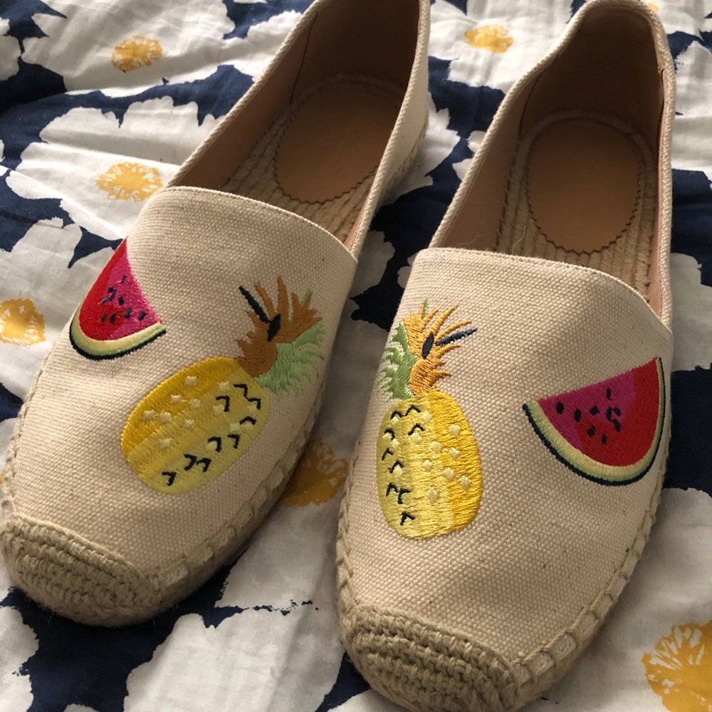 J Crew Fruity Espadrilles - Size 10